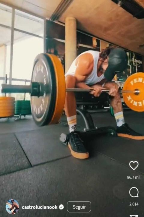 Luciano Castro mostró el riguroso entrenamiento que realiza para tener unos músculos de acero. Foto: Instagram @Lucianocastro  